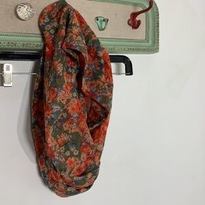 Accessories | Rose Garden Blood Orange Floral Lightweight Infinity ...